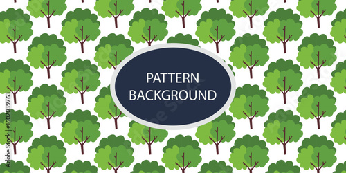 Green forest pattern backgrkound design. Hand draw texture. Vector template. fabric