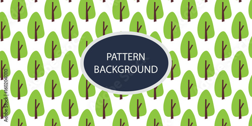 Green forest pattern backgrkound design. Hand draw texture. Vector template. fabric