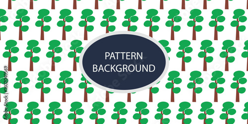 Green forest pattern backgrkound design. Hand draw texture. Vector template. fabric