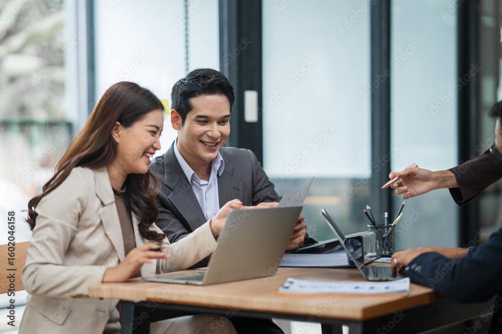 business people working together in office business people working together in office