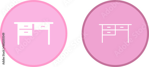 Table with Drawers II Vector Icon