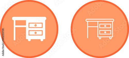 Table with Drawers I Vector Icon