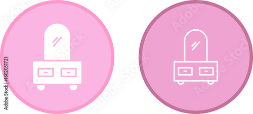 Dressing Table Vector Icon