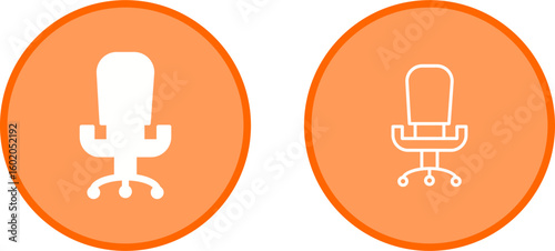 Office Chair III Vector Icon