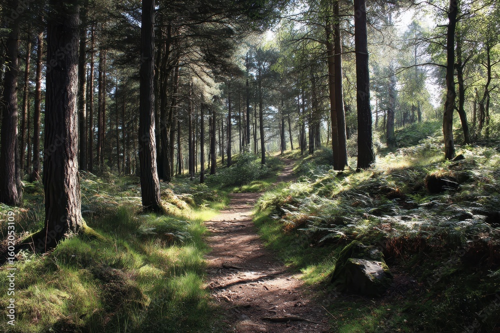Fototapeta premium Trail in forest