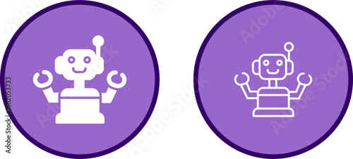 Industrial Robot III Vector Icon