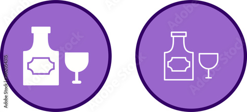 Bottle of Rum Vector Icon