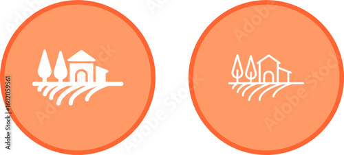 Farm House Vector Icon
