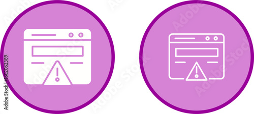 Web Error Vector Icon