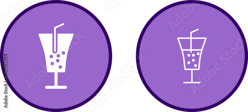 White Wine Vector Icon