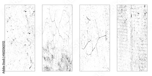 Grunge  texture set - Abstract design template. Stock vector set - easy to use