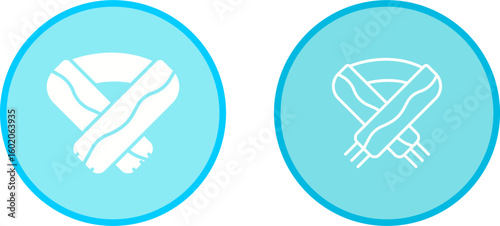 Winter Scarf Vector Icon