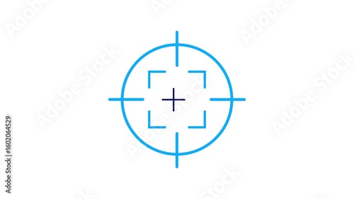 Military Target aim icon isolated . Target sign . Aim icon on transparent background.