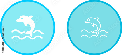 Dolphin Vector Icon
