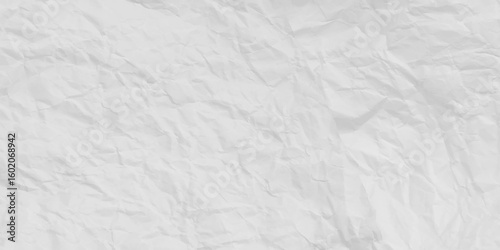 White crumpled paper for background. Vector illustration.