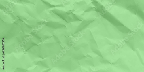 Green paper crease texture for background.