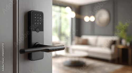 Smart Home Security: Keyless Entry System for Modern Living - Elegant Digital Door Lock
