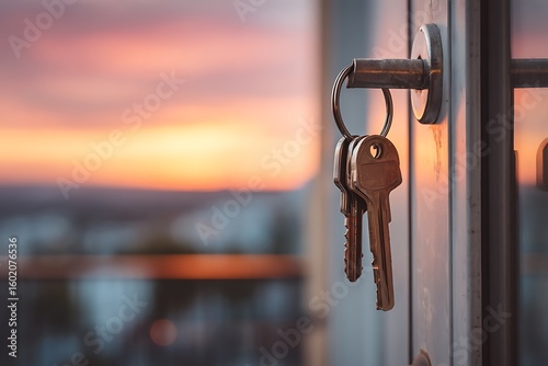 Real Estate Keys at Sunset: Homeownership, Property Investment, and New Beginnings