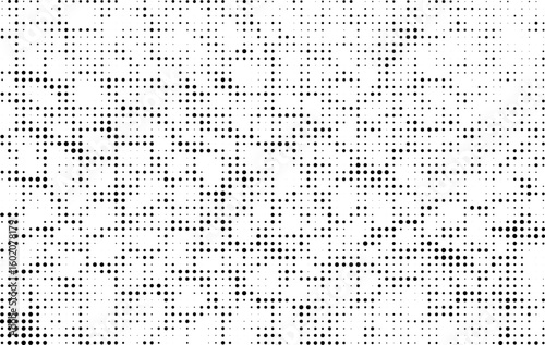 Abstract seamless pattern with numbers and symbols, a gray vector of halftone dots effect illustration for business or decoration, 