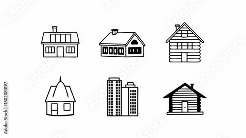 Houses buildings real estate architecture residential homes apartments construction property dwelling structures