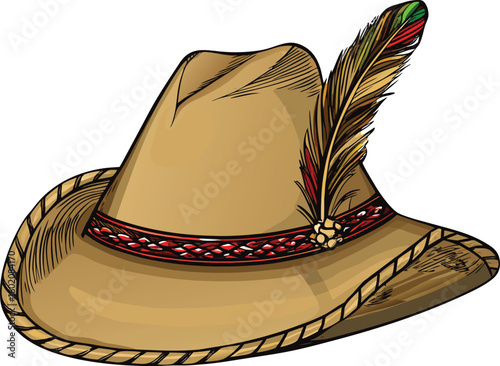 hat cowboy isolated clothing