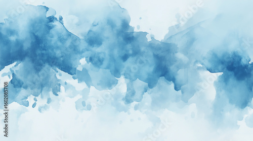 Blue abstract watercolor background for textures backgrounds. Watercolor texture background