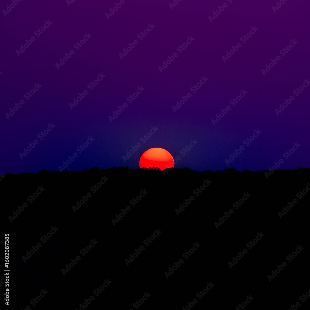Obraz premium sunset over the mountains