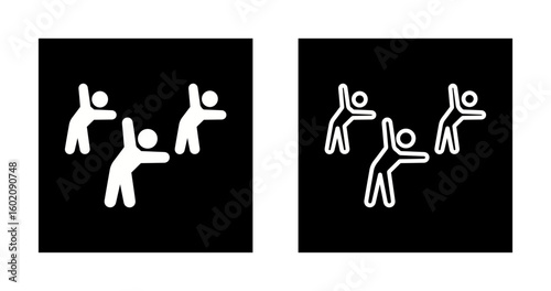 Group Fitness Vector Icon