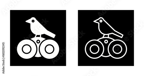 Bird Watching Vector Icon