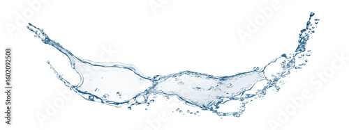 抽象的な青い水しぶきの3dイラスト