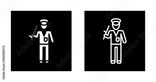 Security Patrol Vector Icon