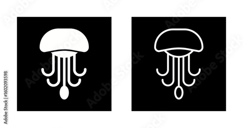 Jellyfish Vector Icon