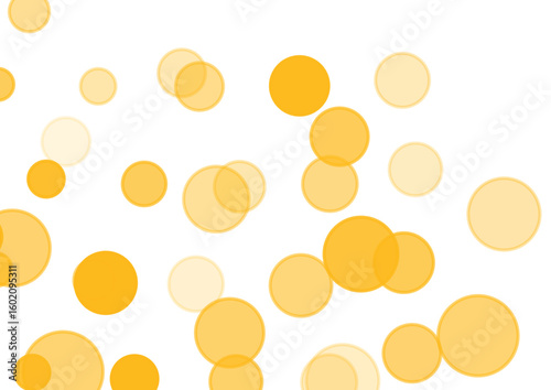 A group of yellow circles resembling food items.