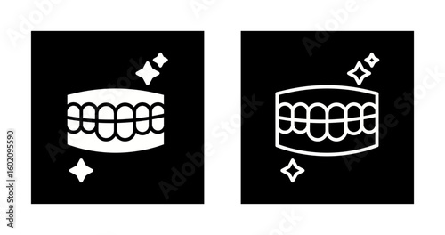 Tooth Whitening Vector Icon