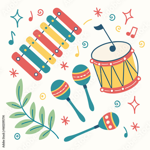 Children s musical instruments and decorations