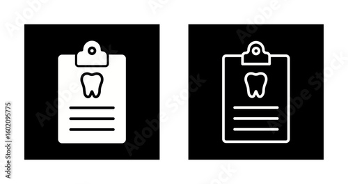Dental Records Vector Icon