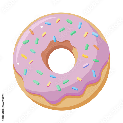 donut isolated on white background