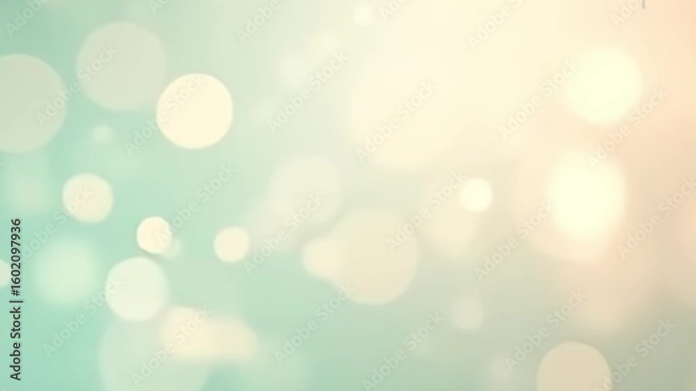 mint peach bokeh background, pastel bokeh loop, soft color bokeh animation, seamless flickering bokeh, dreamy bokeh dots video, peach green bokeh 4K, ultra HD soft bokeh, relaxing bokeh lights, ambien