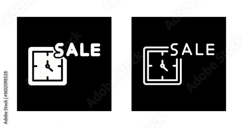 Midnight Sale Vector Icon