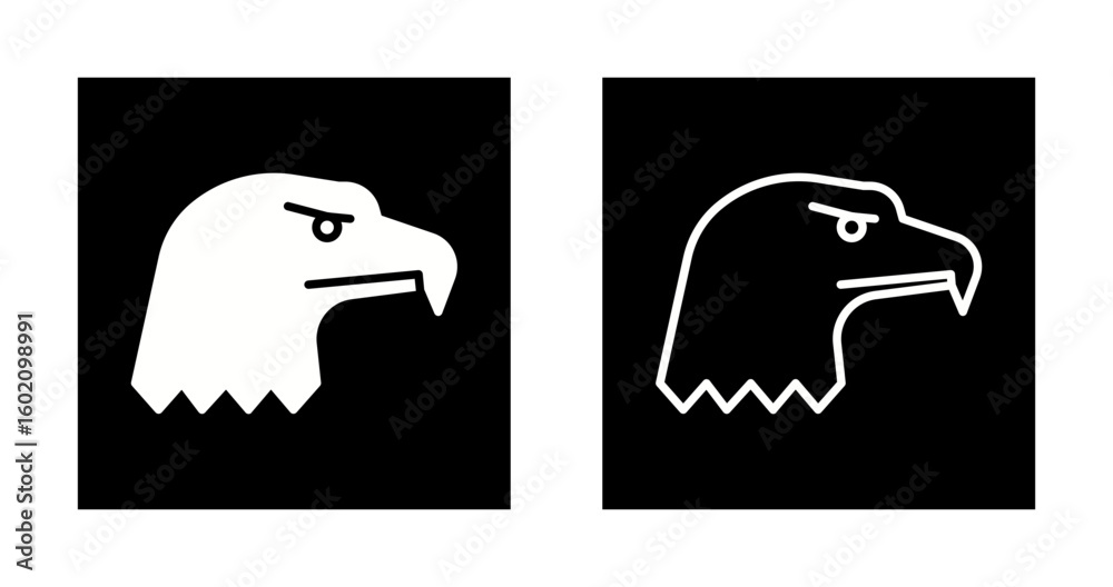 Fototapeta premium Bald Eagle Vector Icon