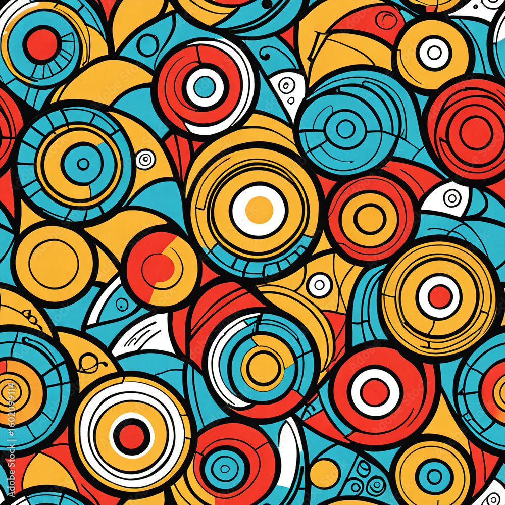 Fototapeta premium Seamless Pattern Tileable Texture Looping Pattern for Backgrounds Digital Scrapbooking Game Development Artistic Murals Wall Paintings Vintage Style Unique Design Versatile Use High Resolution