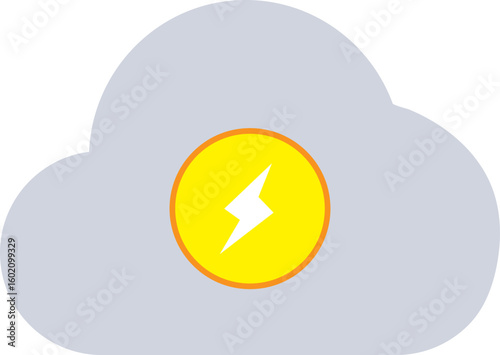 Thunder storm icon