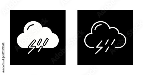 Thunderstorm Vector Icon