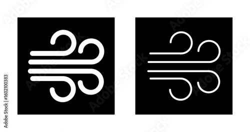 Windy Weather Vector Icon