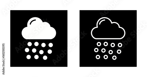 Hailstorm Vector Icon