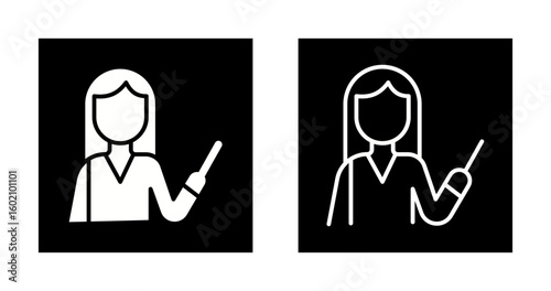 Teacher Pointer Vector Icon