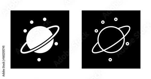 Planetary Rings Vector Icon