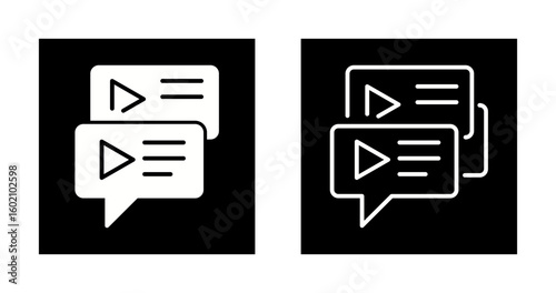 Testimonial Videos Vector Icon