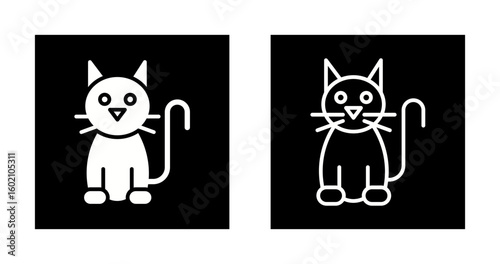 Black Cat Vector Icon