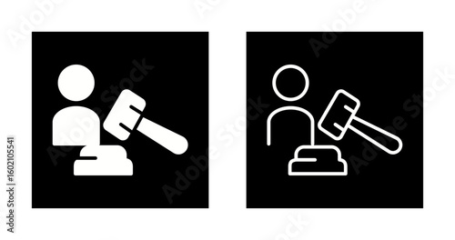 Prosecutor Vector Icon